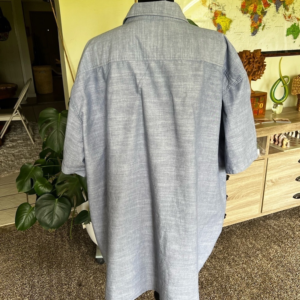 Lee Blue Casual Button Down Shirt - Picture 3 of 6